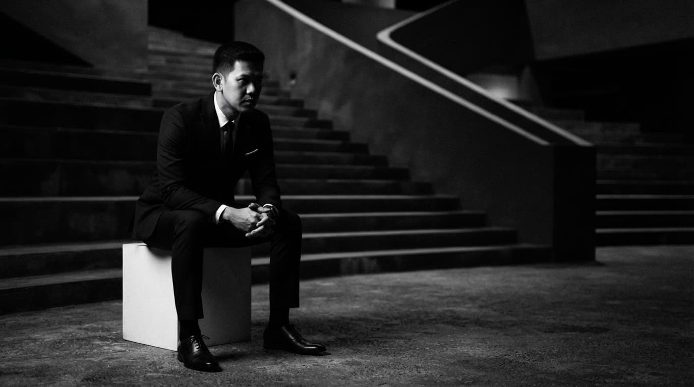 Latar belakang hero portofolio Rizky Rade